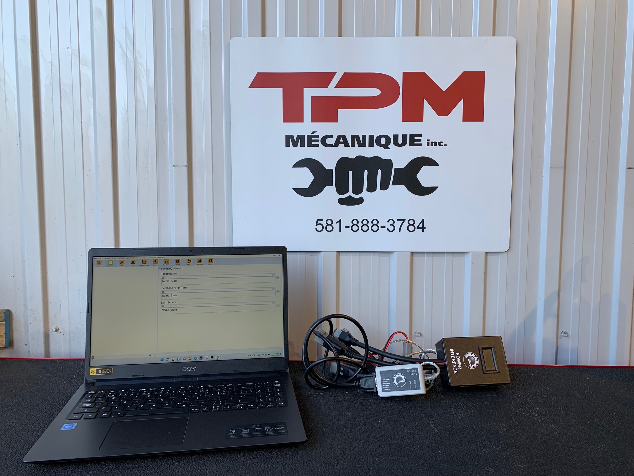 Diagnostic électronique à l'atelier TPM